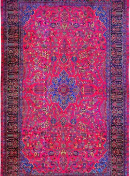 Antique Kashan Kork Manchester Hand-Knotted