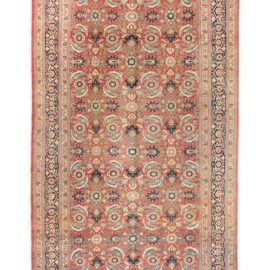 Antique Tabriz Hand-Knotted Persian Rug