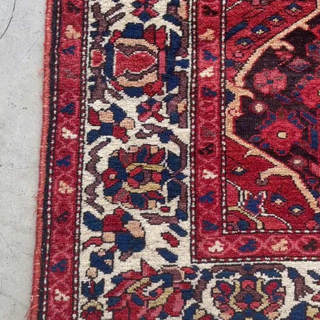 Bakhtiary Hand-Knotted Persian Rug