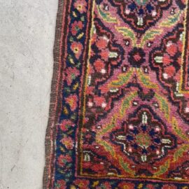 Antique Lorry Hand-Knotted Central Persian Rug