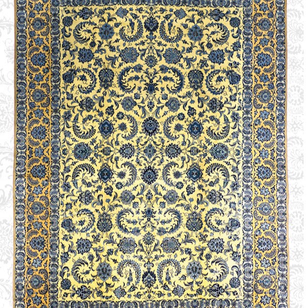 Fine Kashan Hand-Knotted Persian Rug